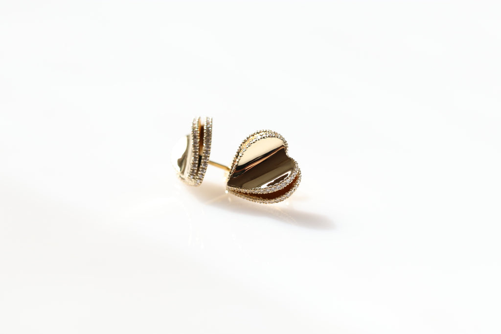 Double Open Heart Earrings