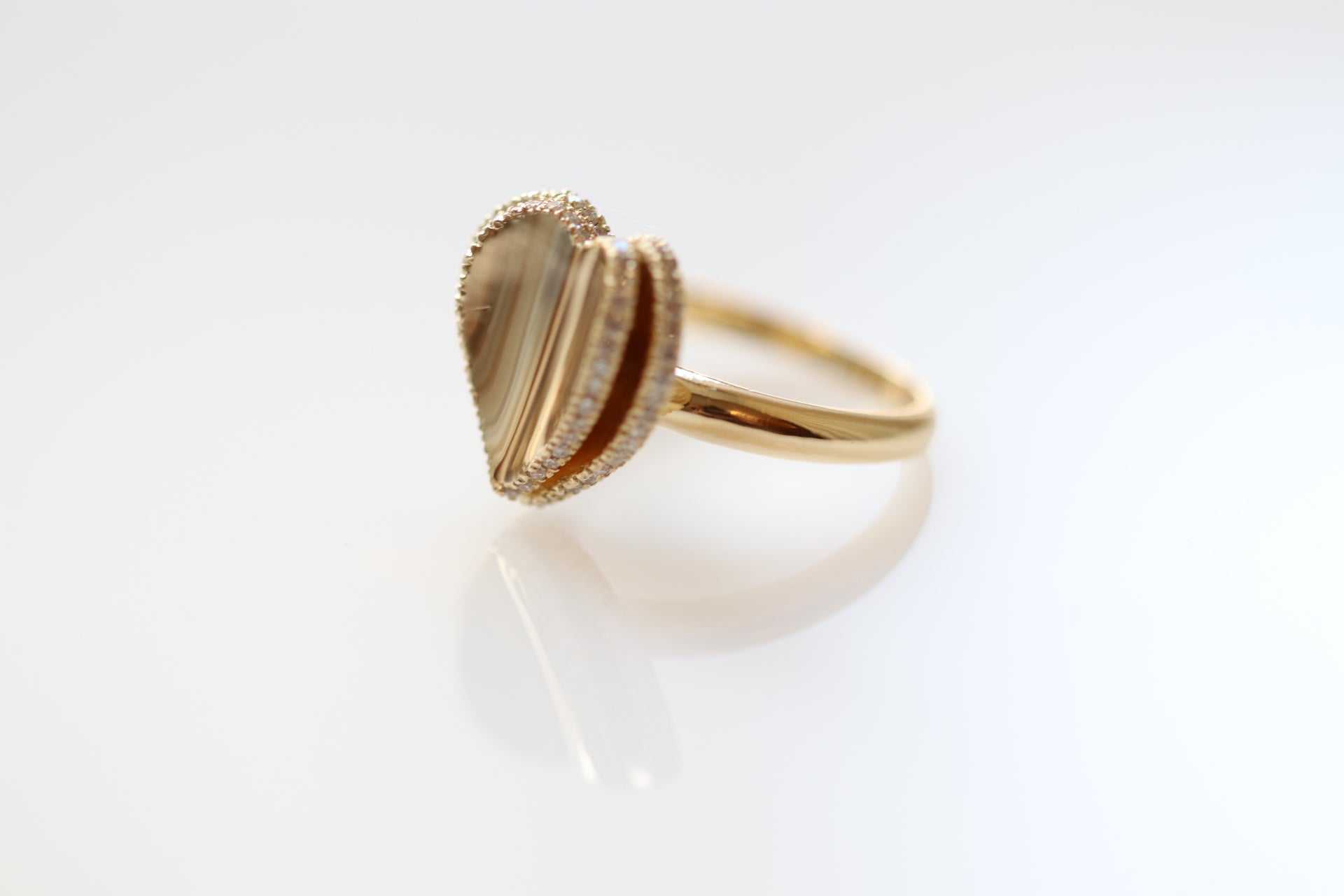 Double Open Heart Ring