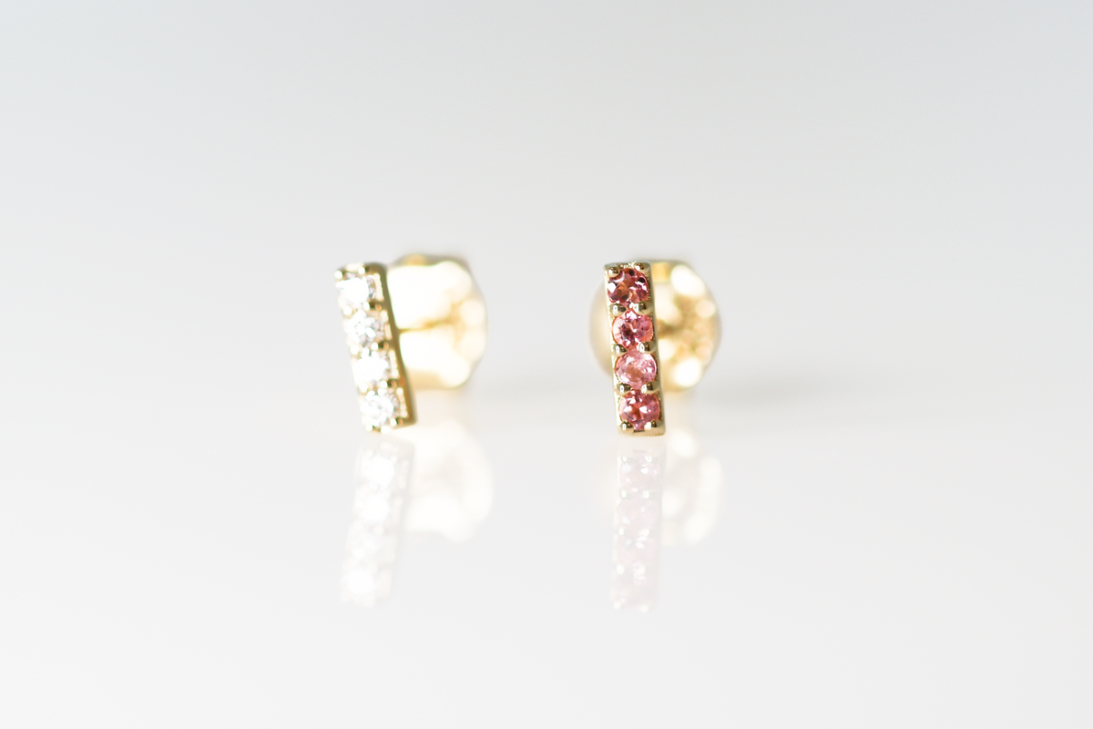 Pink Bar Stud