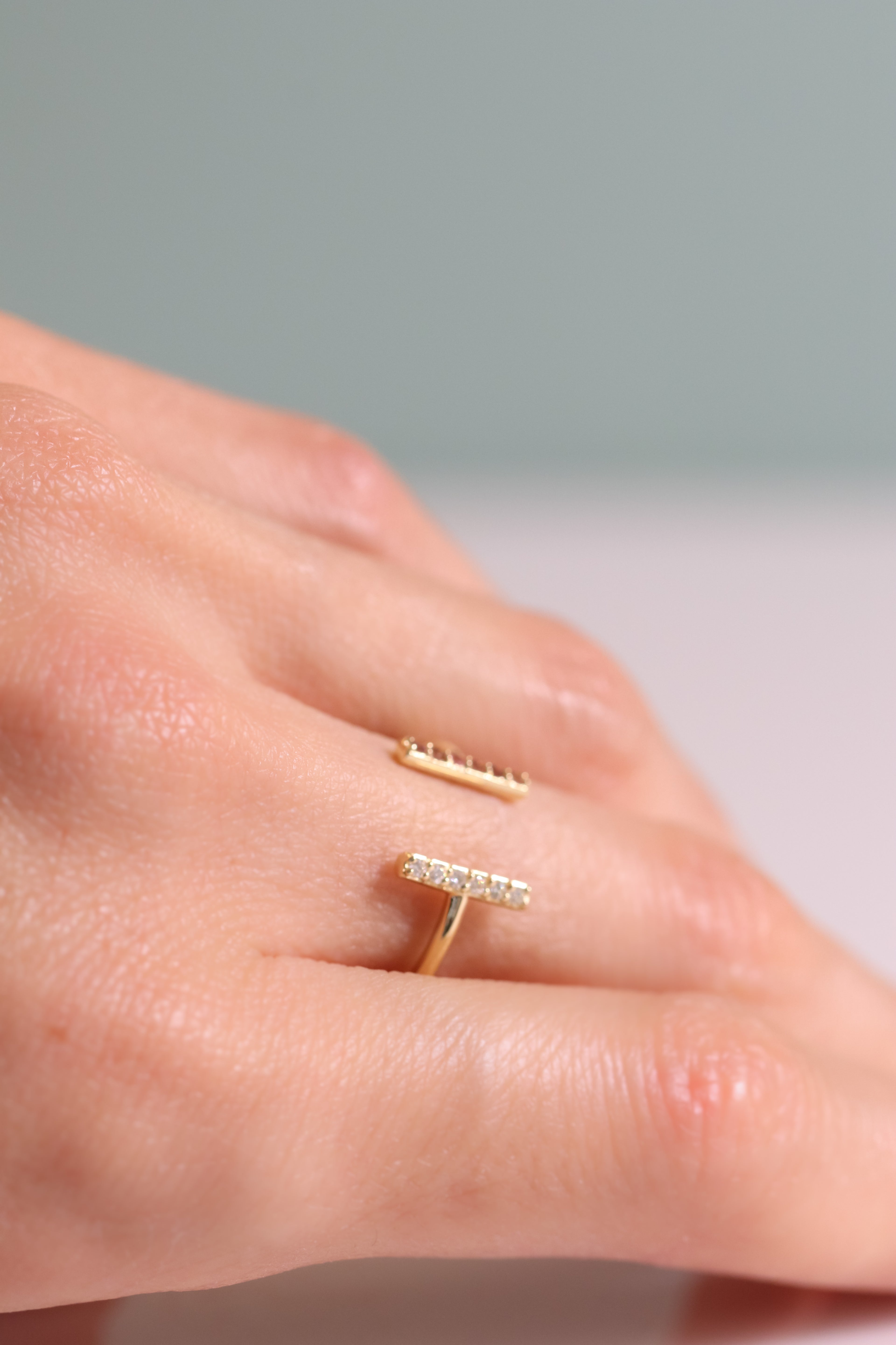 Double Bar Open Ring