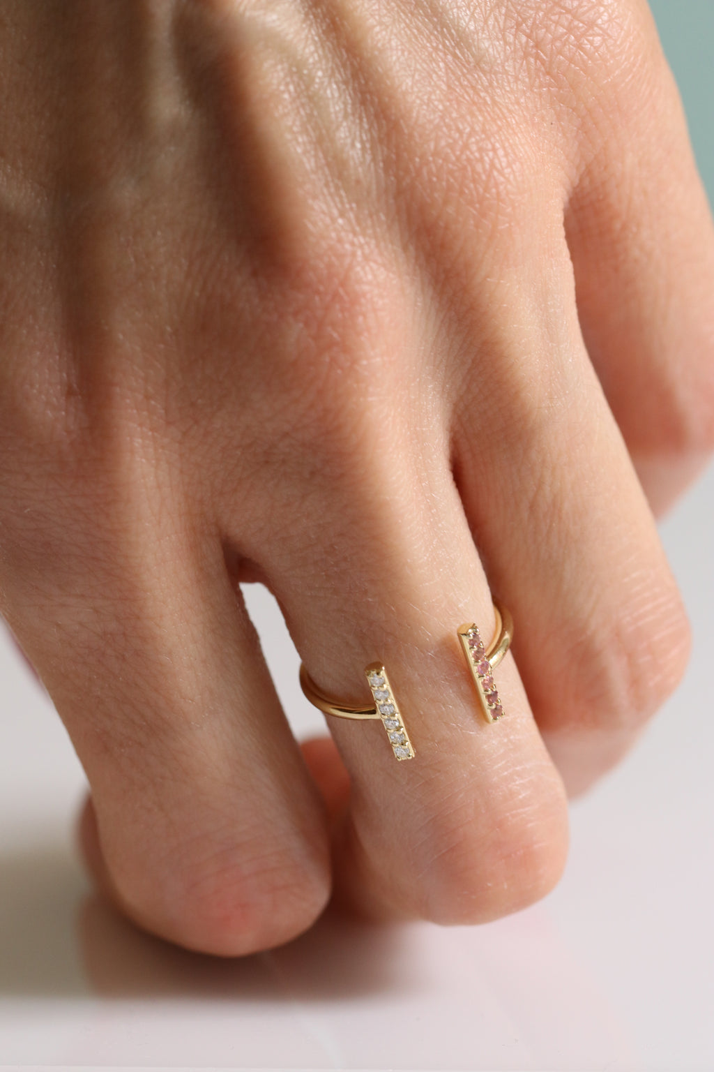 Double Bar Open Ring