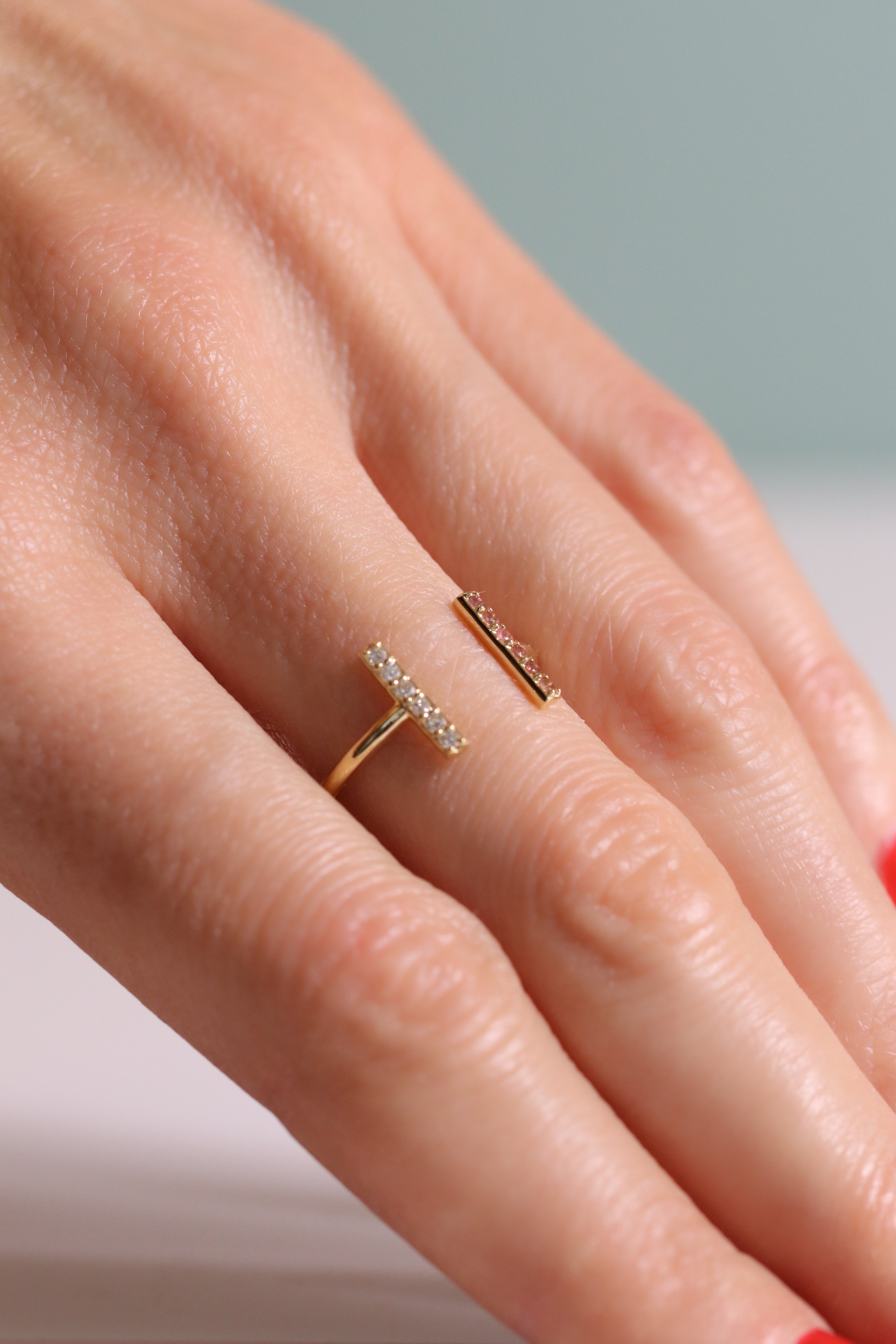 Double Bar Open Ring