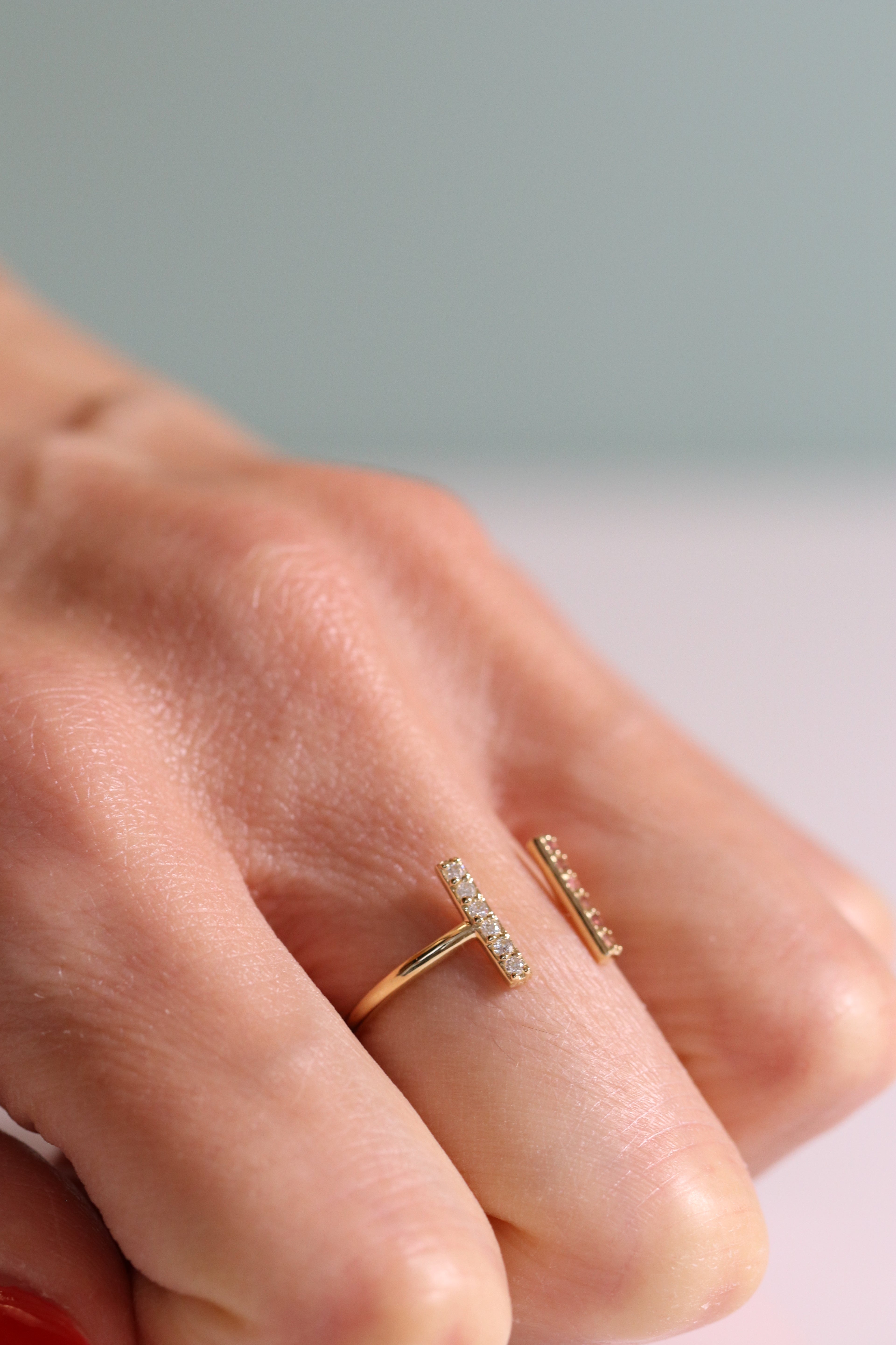 Double Bar Open Ring