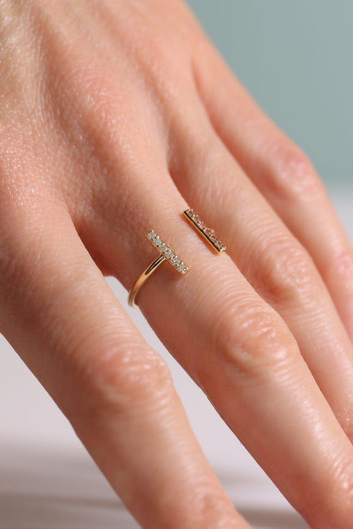 Double Bar Open Ring
