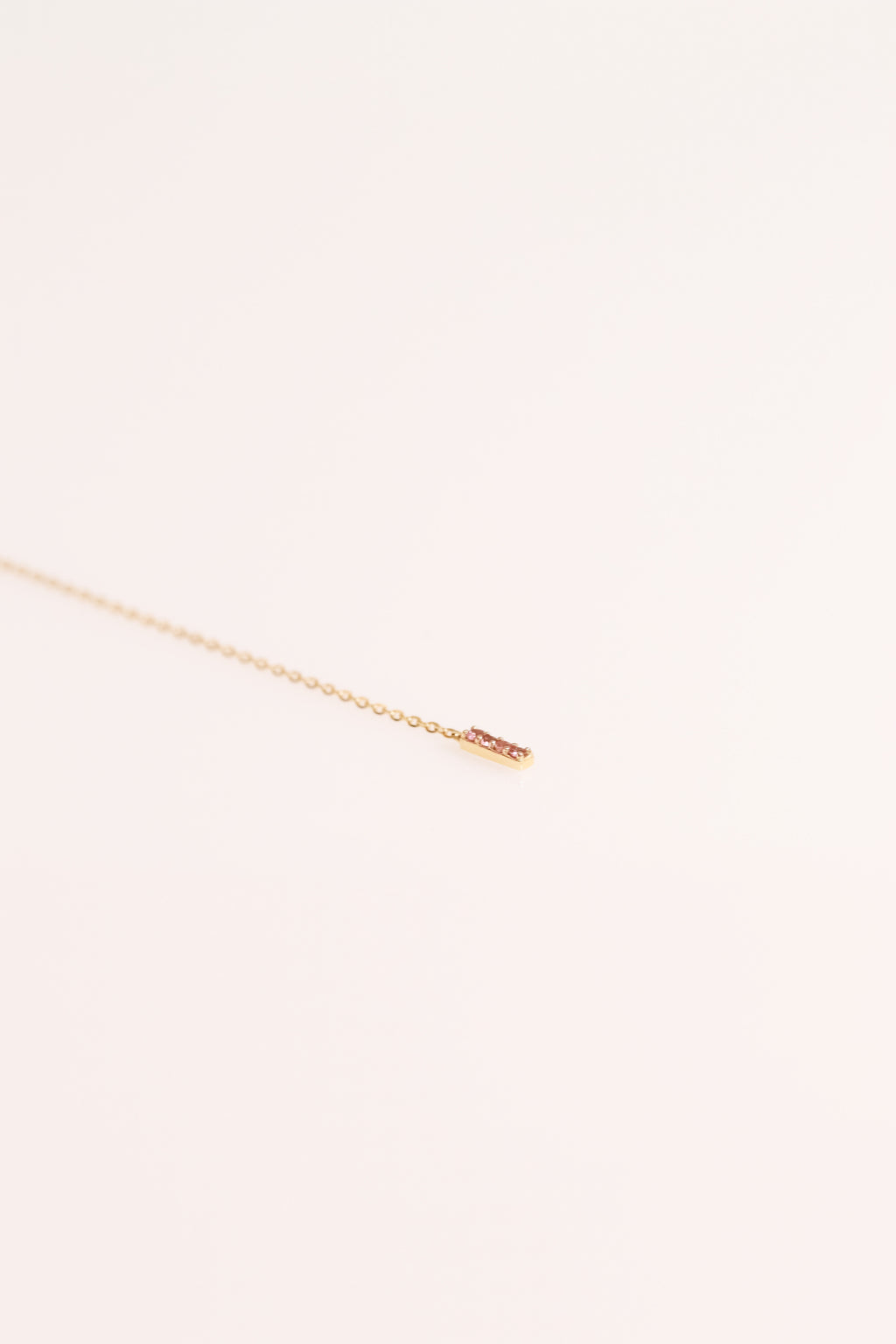 Pink Tourmaline Pendant Earring