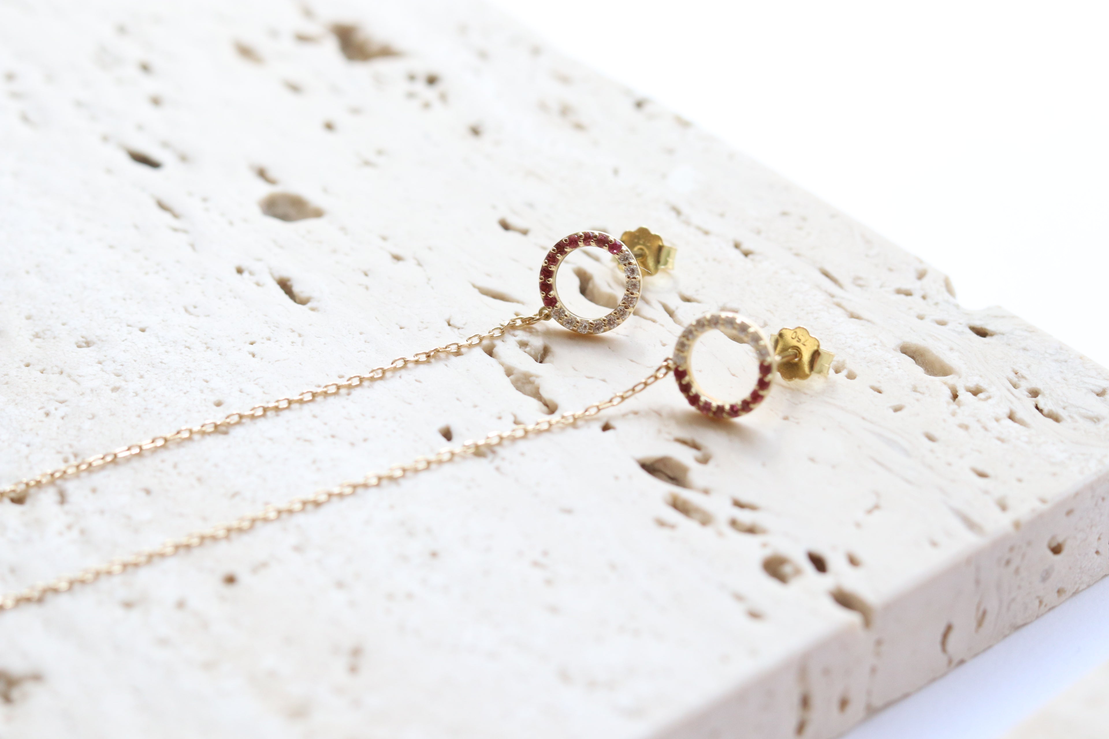 Circle Pendant Earring