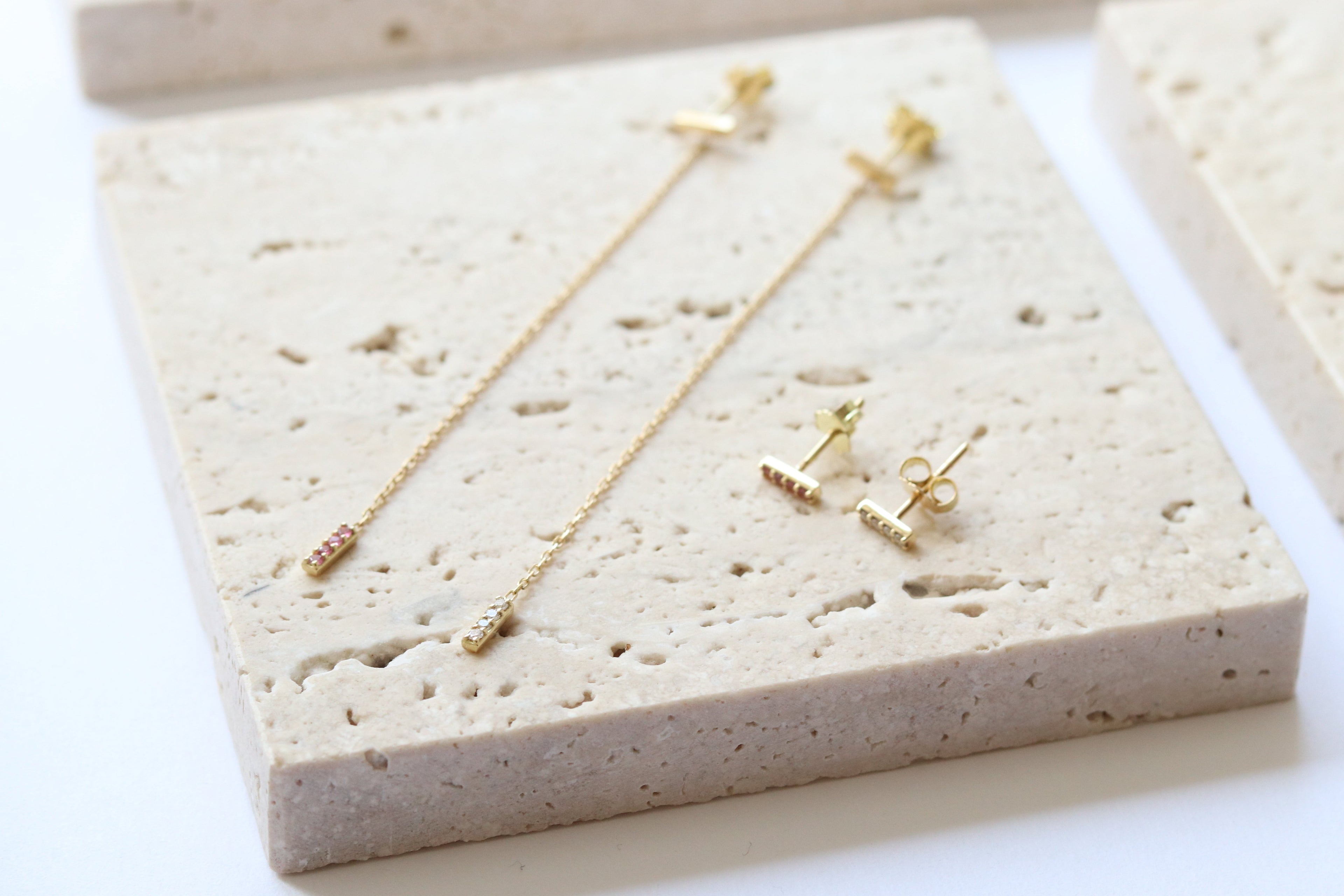 Diamond Pendant Earring