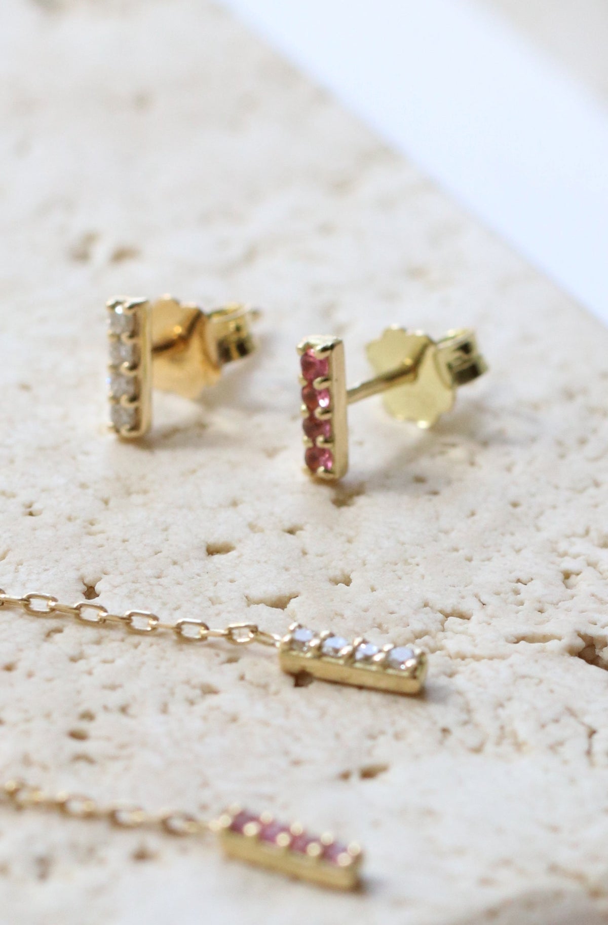Pink Bar Stud